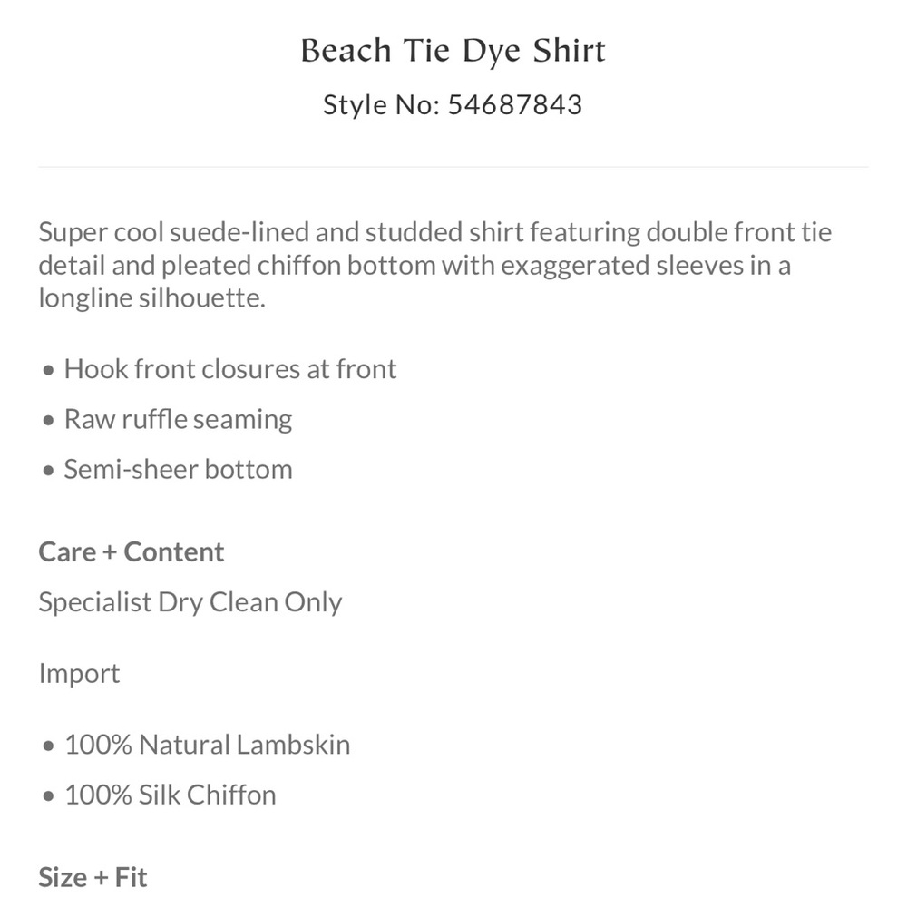 Free people Beach tie dye shirt - Picture 3 of 3